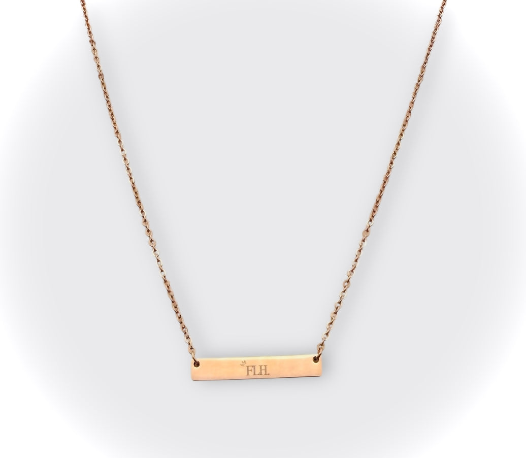 FLH (FightLikeHel) Bar Necklace