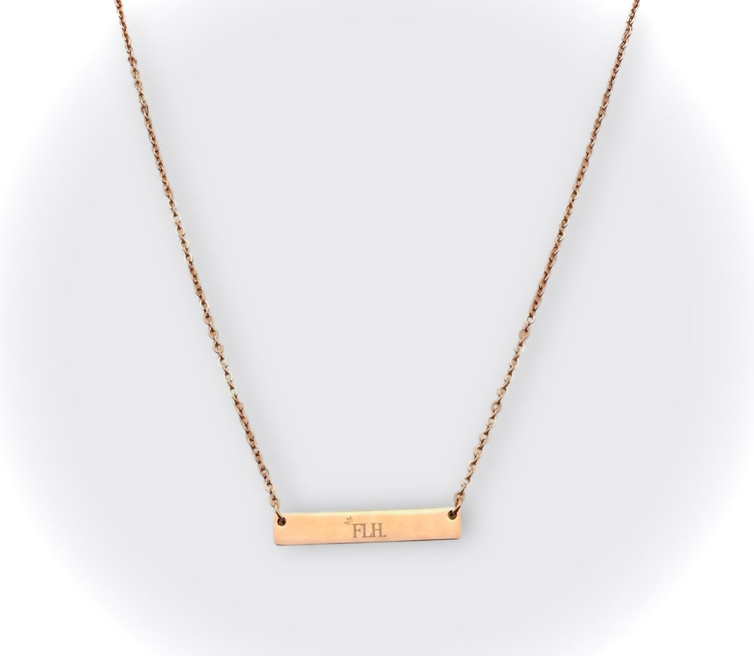 FLH (FightLikeHel) Bar Necklace