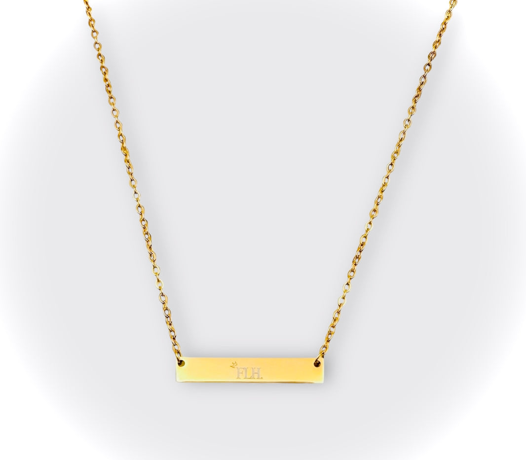 FLH (FightLikeHel) Bar Necklace