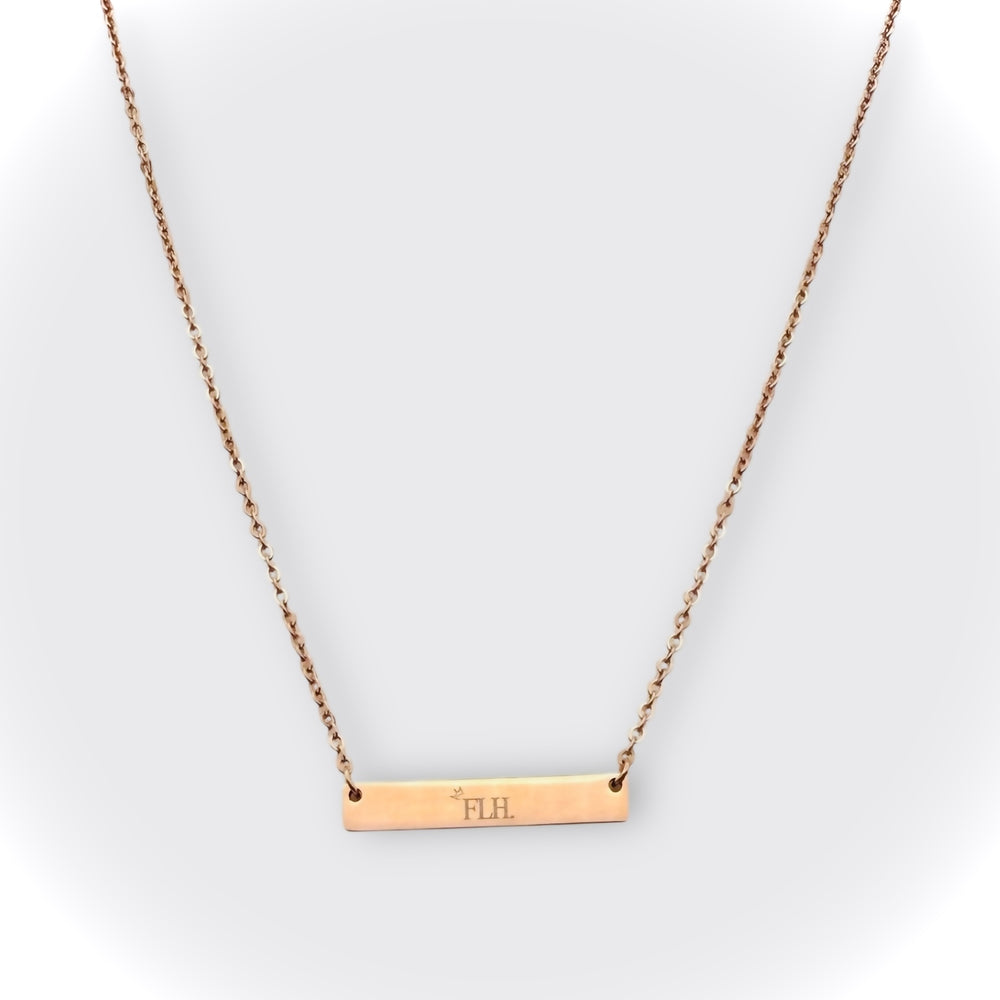 FLH (FightLikeHel) Bar Necklace