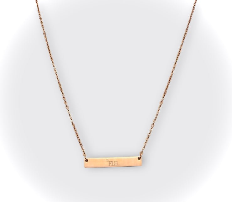 FLH (FightLikeHel) Bar Necklace