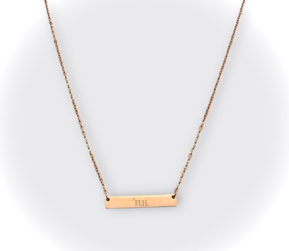 FLH (FightLikeHel) Bar Necklace