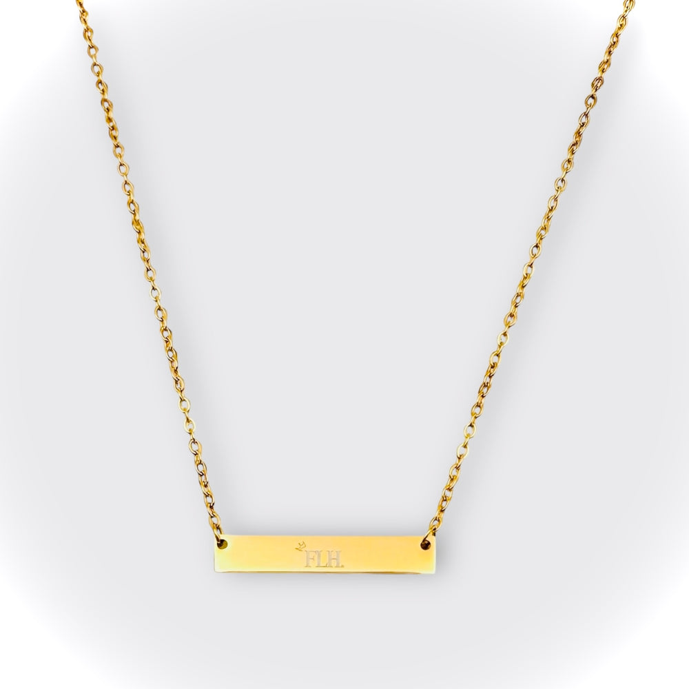 FLH (FightLikeHel) Bar Necklace