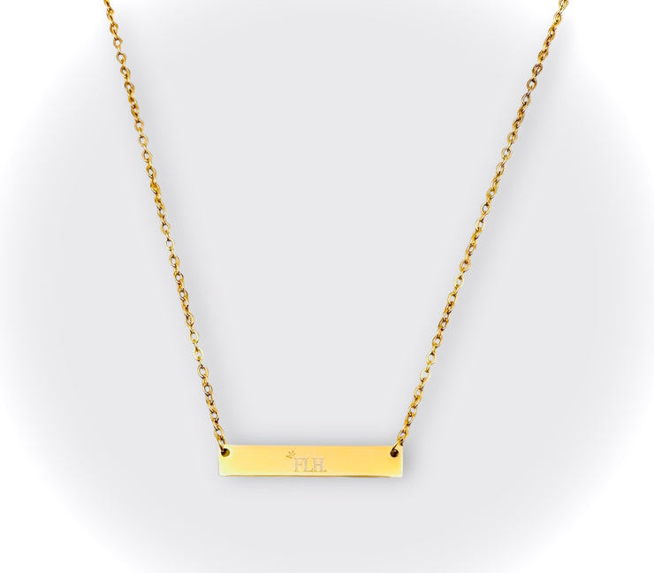 FLH (FightLikeHel) Bar Necklace