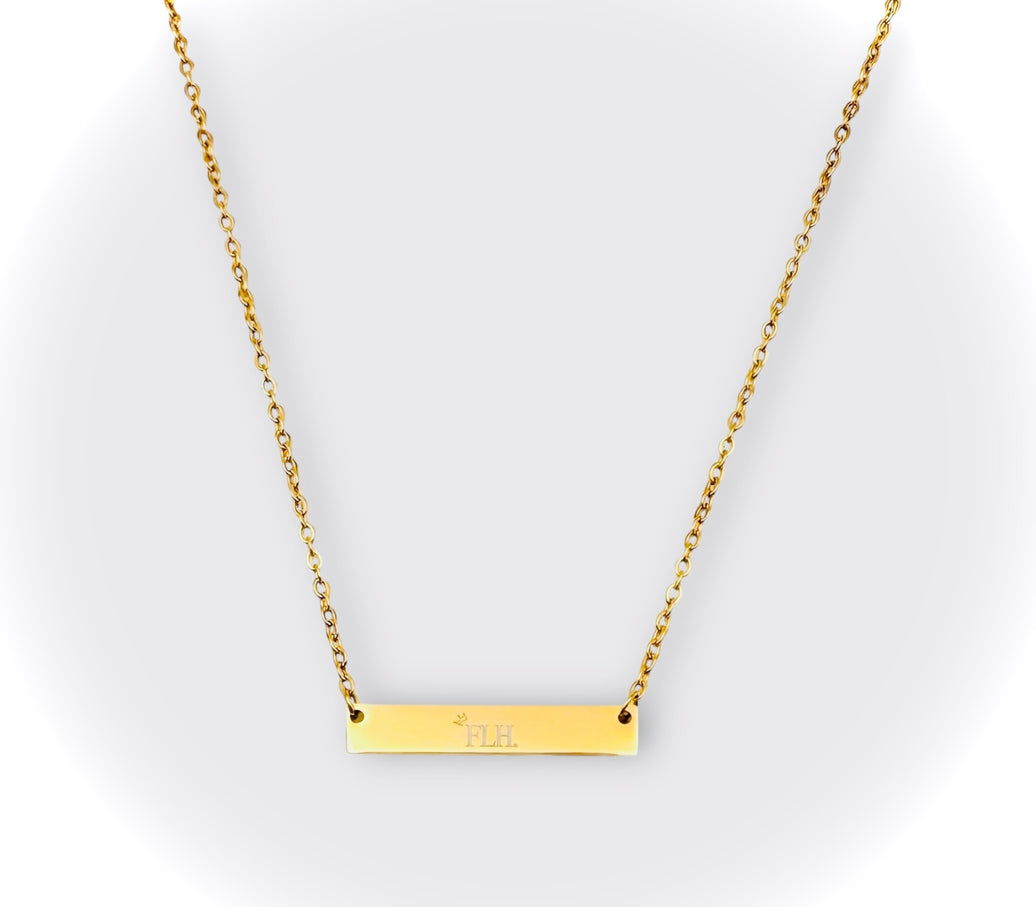 FLH (FightLikeHel) Bar Necklace